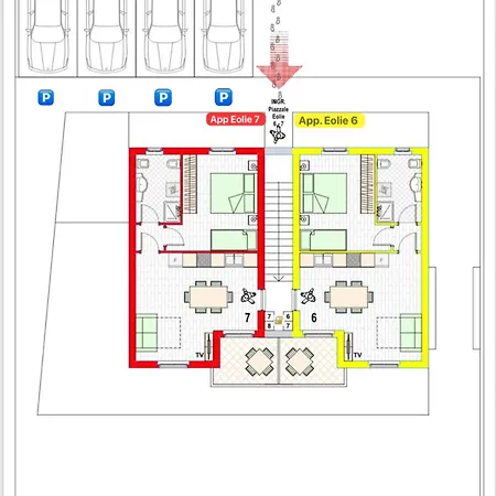 Conero Casa - Di Numana In Piazzale Eolie 7 Con Parcheggio Esclusivo Daire *
